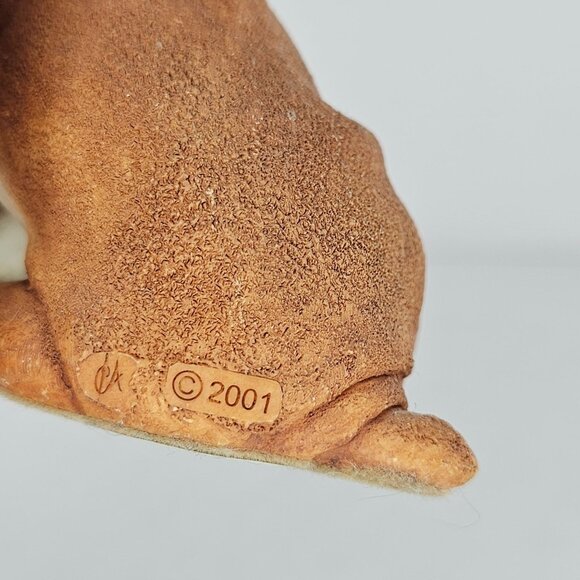 Country Artists Boxer Puppy Figurine Brown White Resin Dog Collectible 02011 - Picture 6 of 8